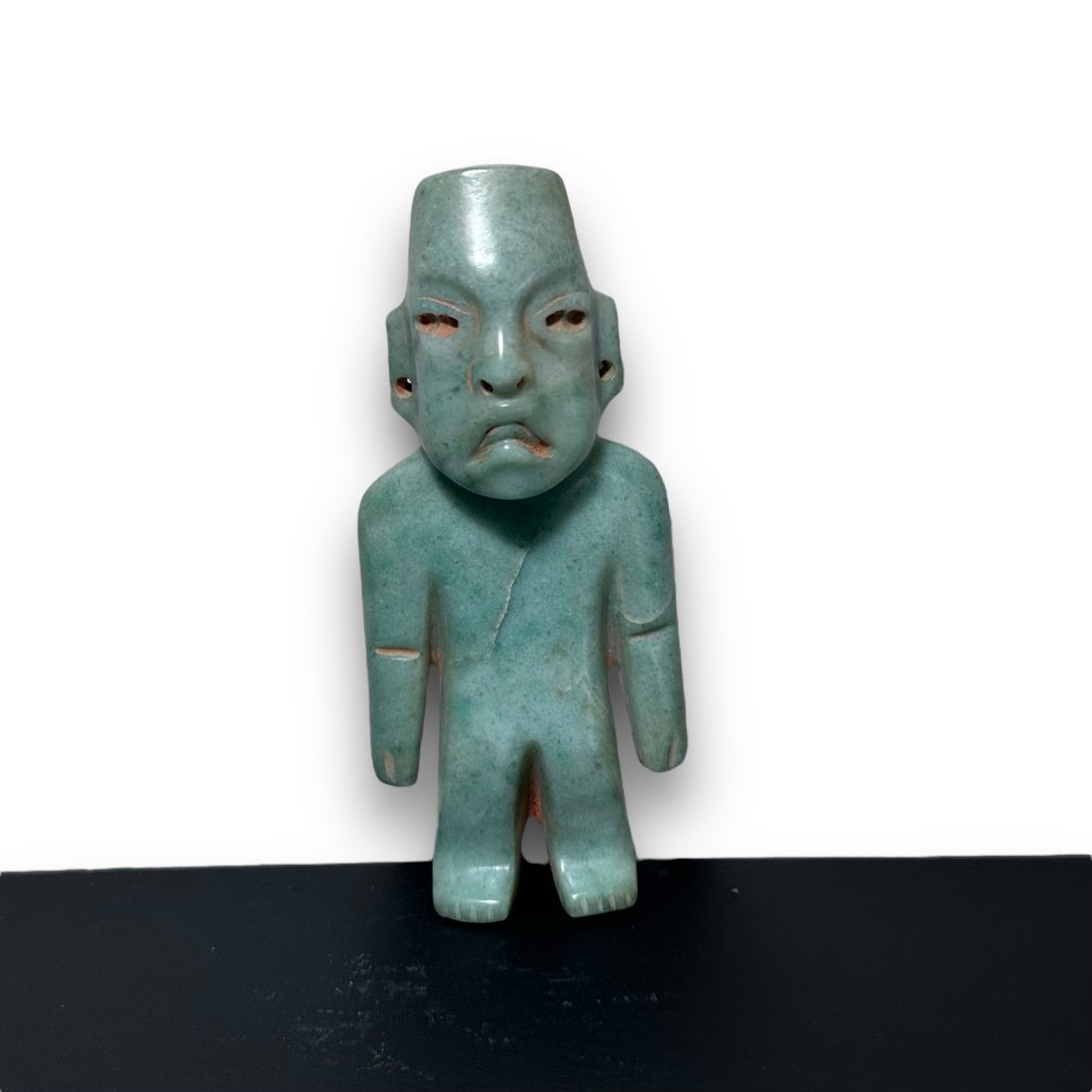 Pre-Columbian Olmec jade figure (1 of 4)