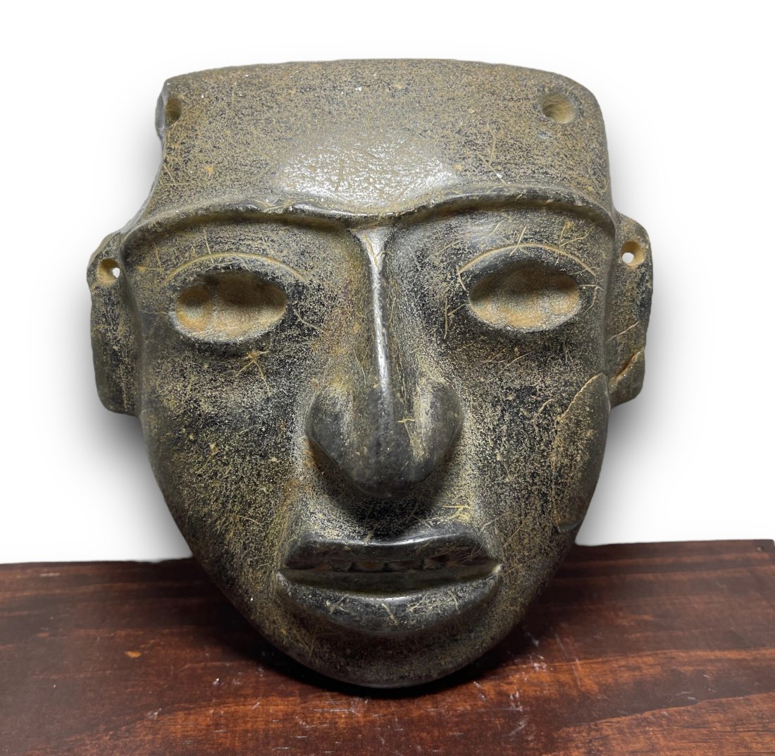 Pre-Columbian Teotihuacan serpentine mask (1 of 2)