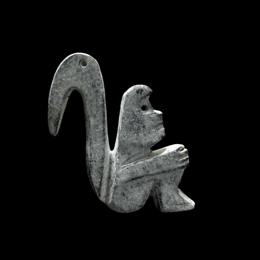 Pre-Columbian Mezcala stone monkey (1 of 3)