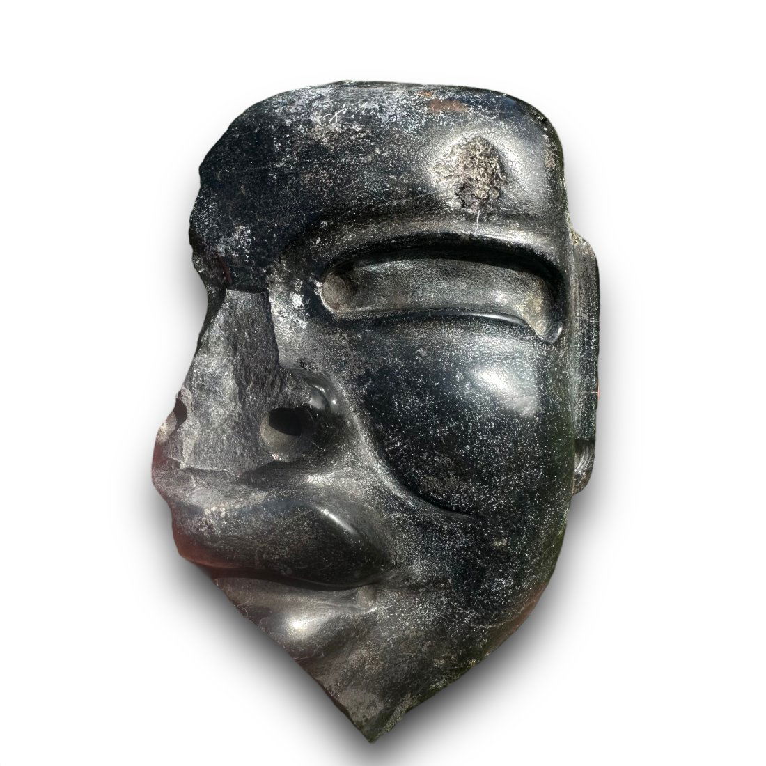 Pre-Columbian Olmec stone fragment - Ex Museum (1 of 3)