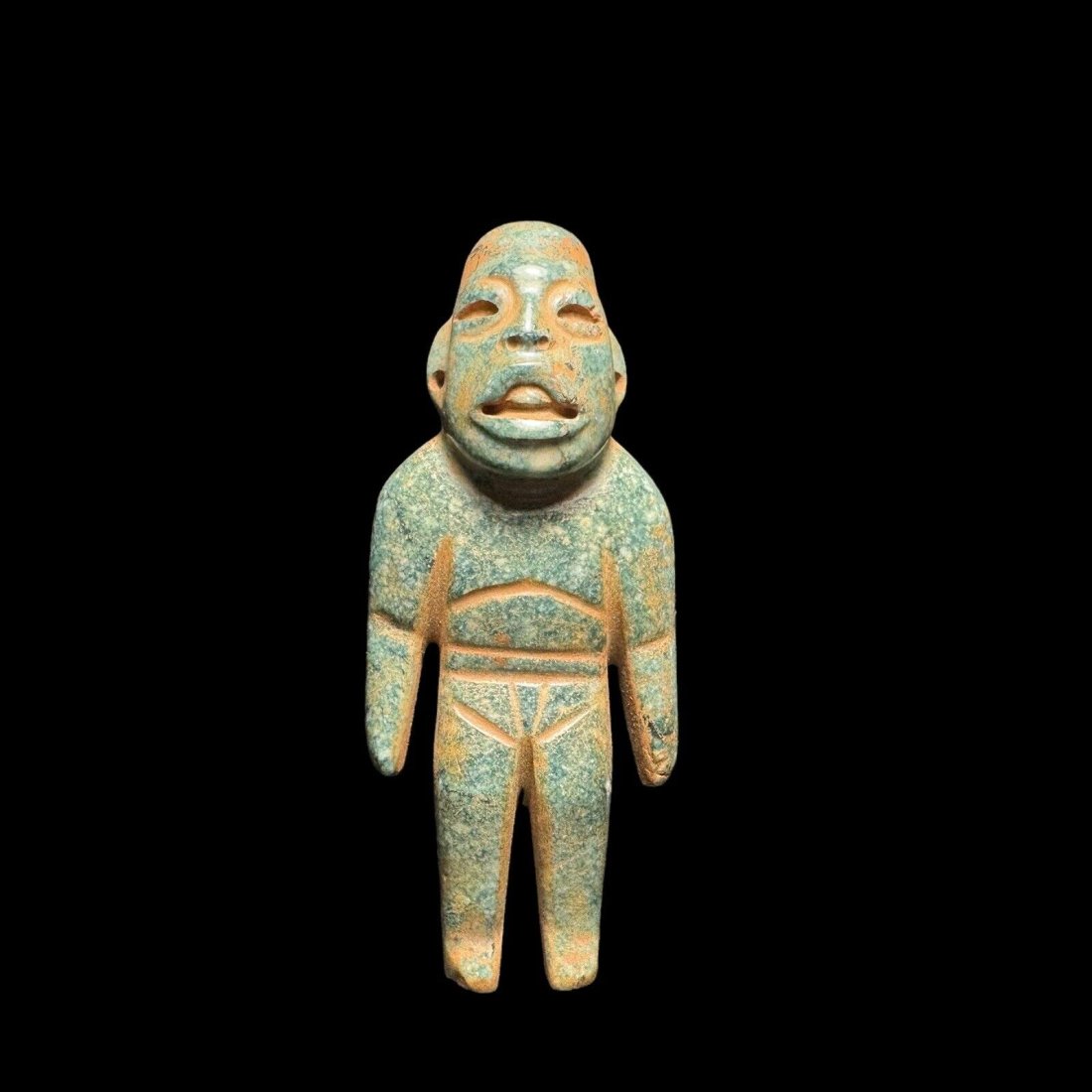 Pre-Columbian Olmec jade figure (1 of 4)