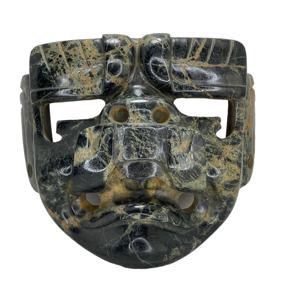 Pre-Columbian Olmec jade jaguar mask (1 of 3)