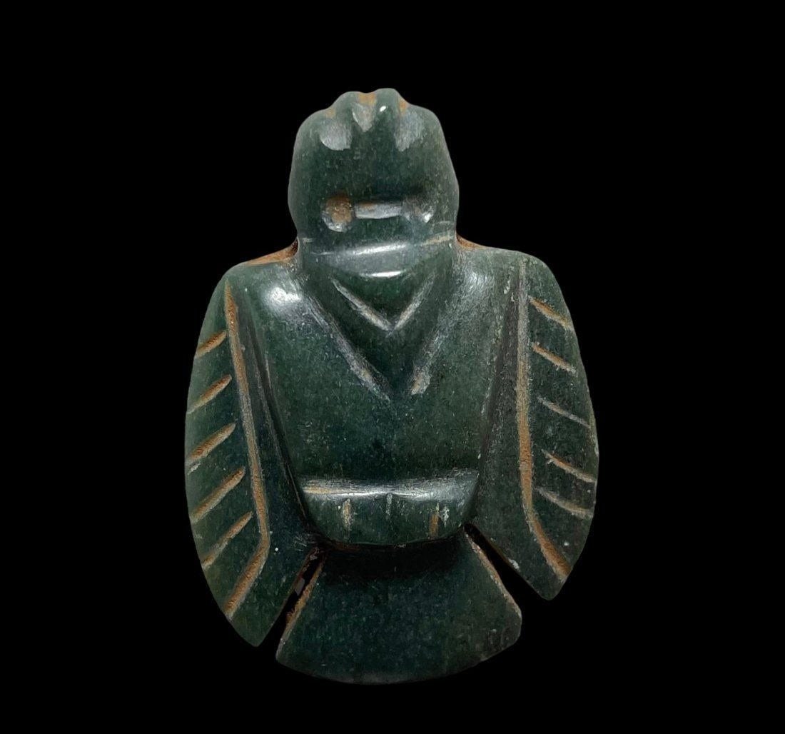 Pre-Columbian Costa Rican Jade bird pendant (1 of 4)