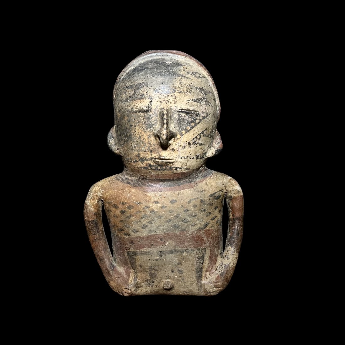Pre-Columbian Colombian Anthromorphic effigy vessel (1 of 4)