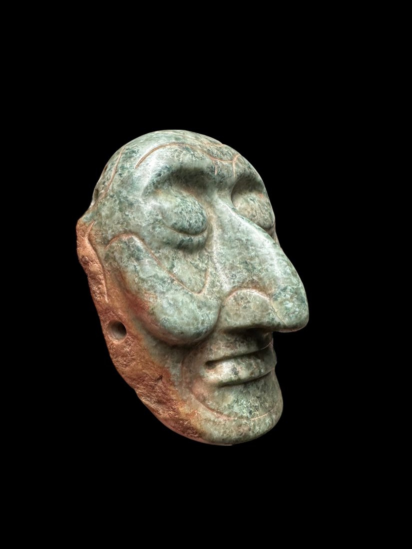 Pre-Columbian Mayan jade mask (1 of 4)