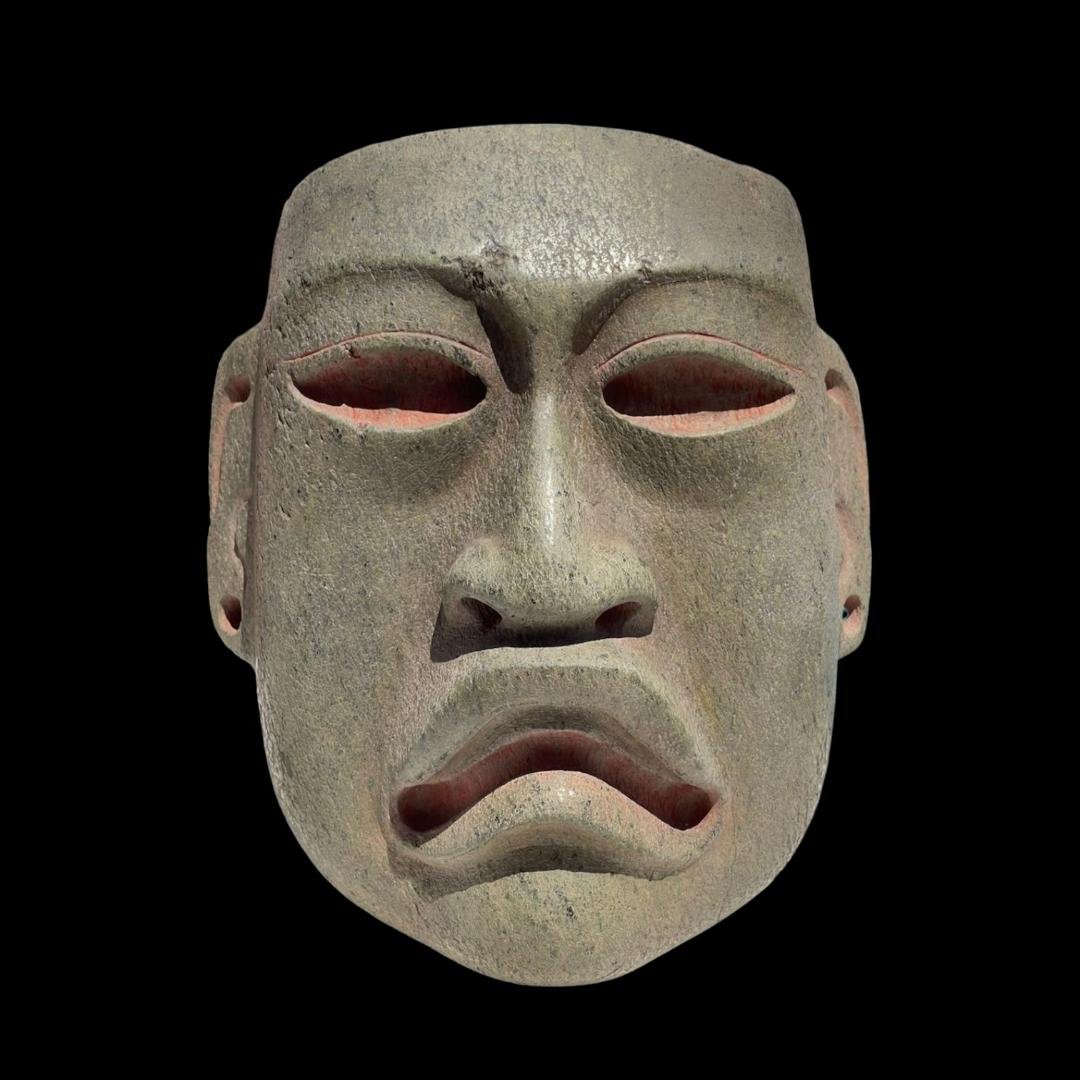Pre-Columbian Olmec jade mask (1 of 3)