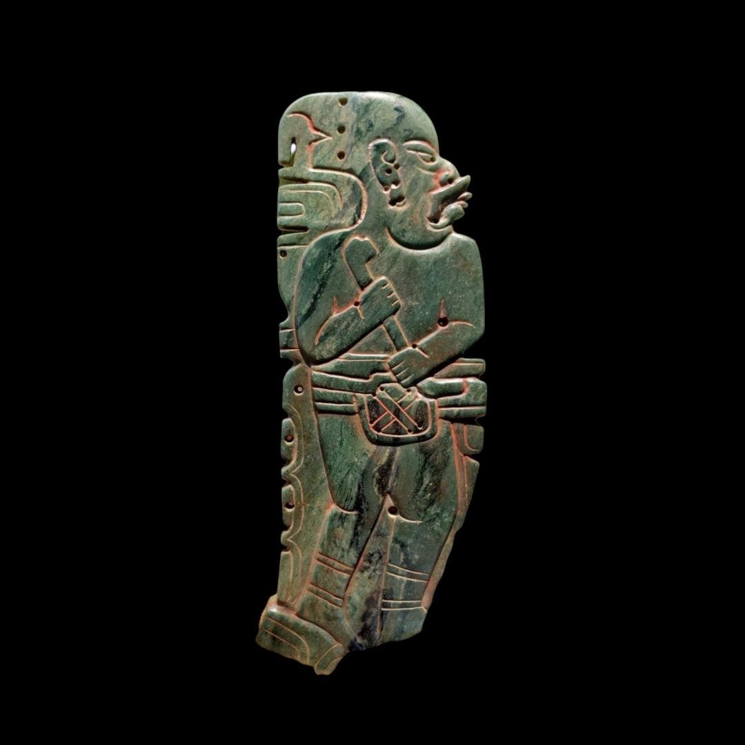 Rare Pre-Columbian Olmec jade figure (1 of 2)