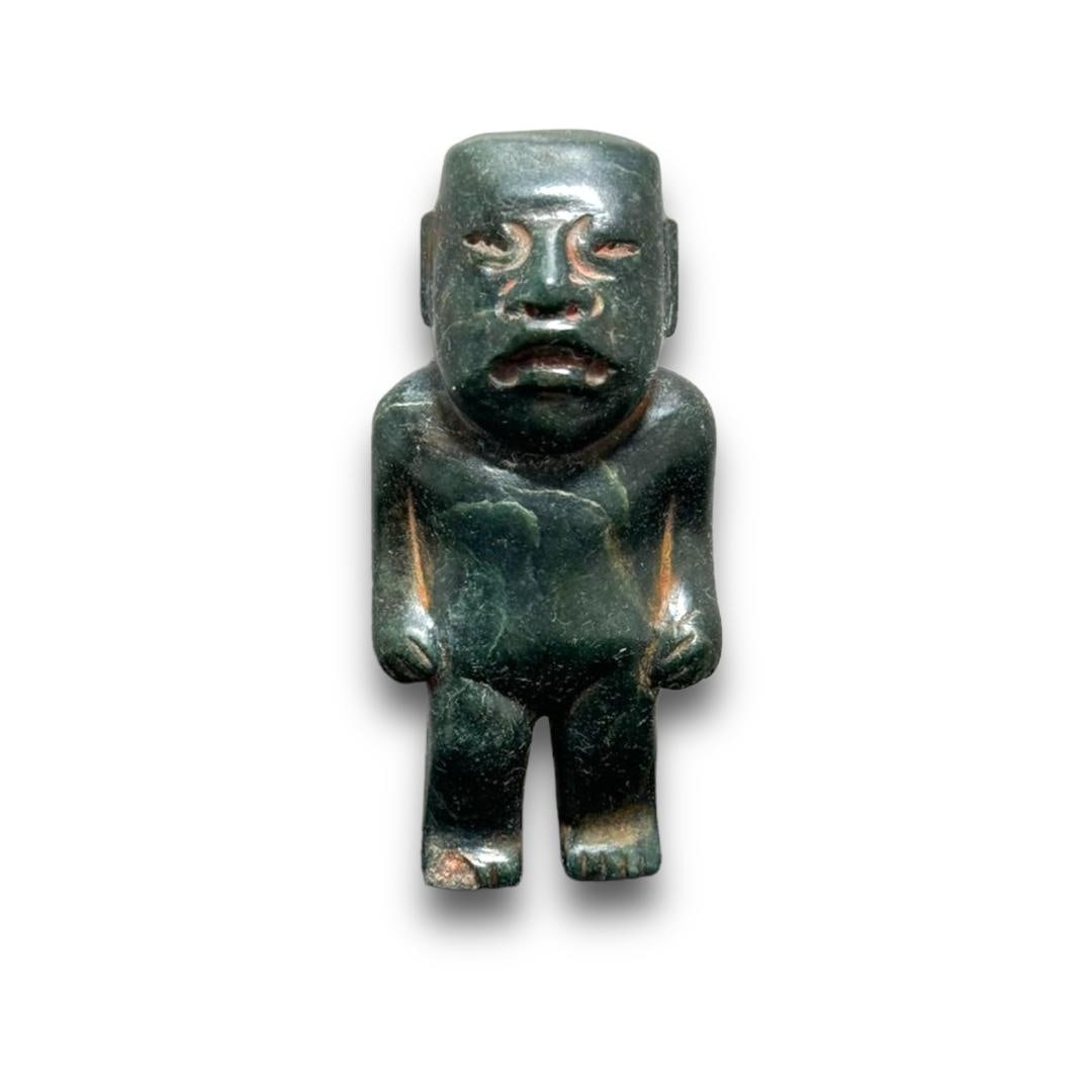 Pre-Columbian Olmec jade figure (1 of 3)
