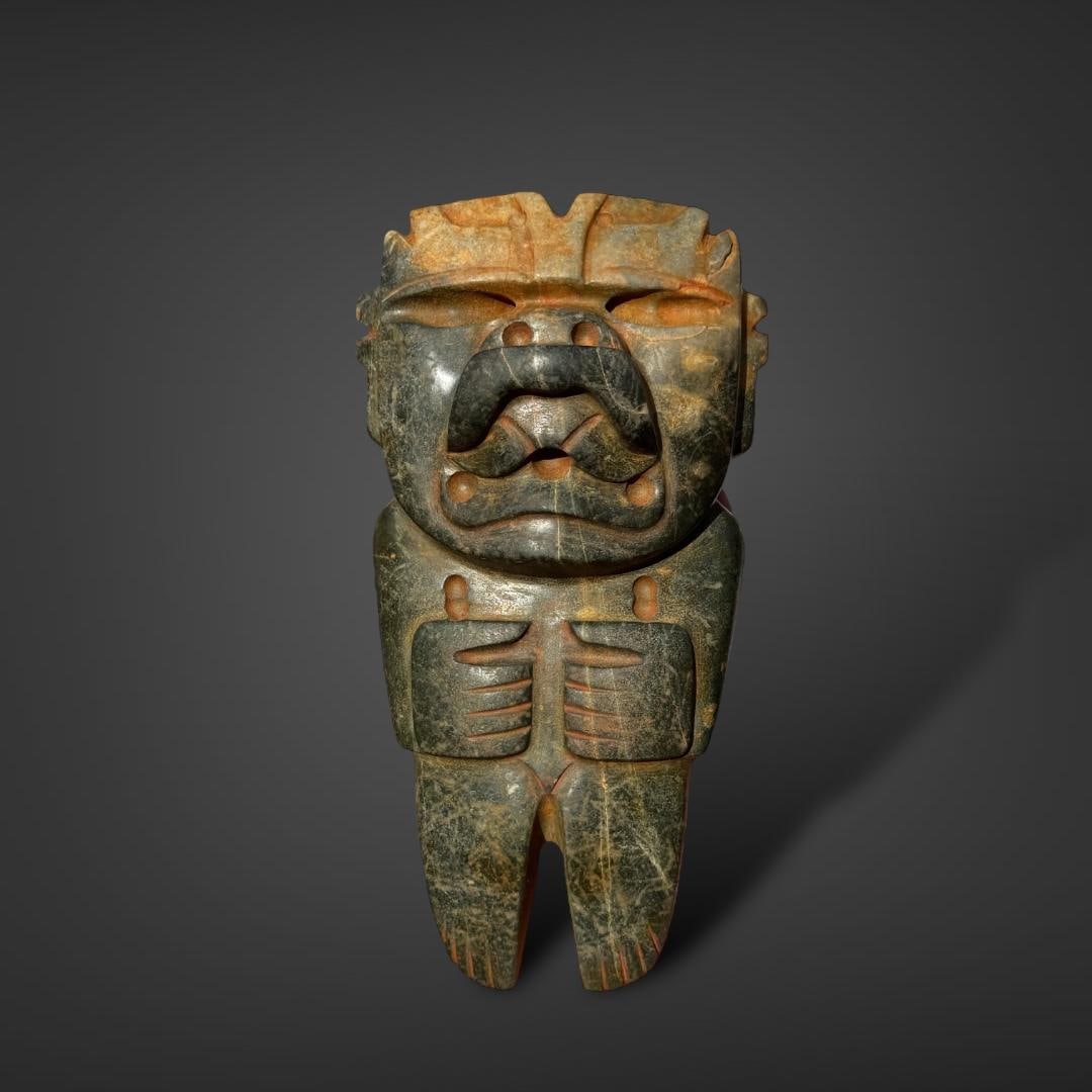 Pre-Columbian Olmec Were-jaguar figure (1 of 4)