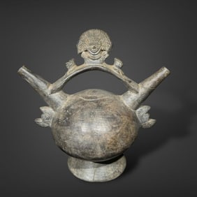 Pre-Columbian Lambayeque (Sican) pottery vessel