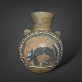 Pre-Columbian Huari pottery vessel