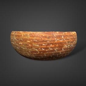 Large Pre-Columbian Nayarit pottery painted bowl