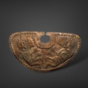 Pre-Columbian Moche copper nose ornament