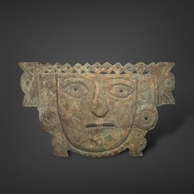 Pre-Columbian Moche silver mask