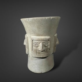 Rare Pre-Columbian Huari stone kero