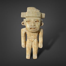 Pre-Columbian Teotihuacan alabaster figure