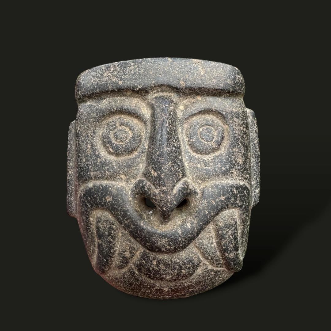 Pre-Columbian Chavin stone mask (1 of 4)