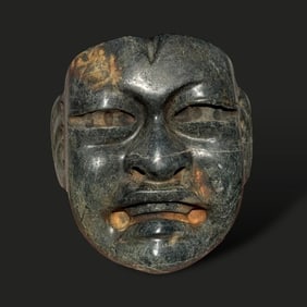 Pre-Columbian Olmec serpentine mask