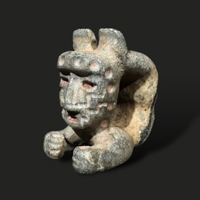 Pre-Columbian Chavin stone Acrobat figure