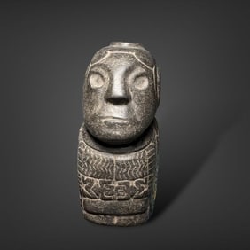 Pre-Columbian Huari stone mortar