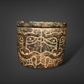 Pre-Columbian Chavin stone mortar