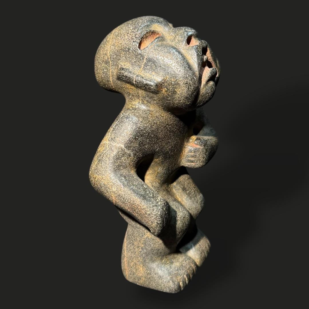 Pre-Columbian Olmec stone figure (1 of 4)