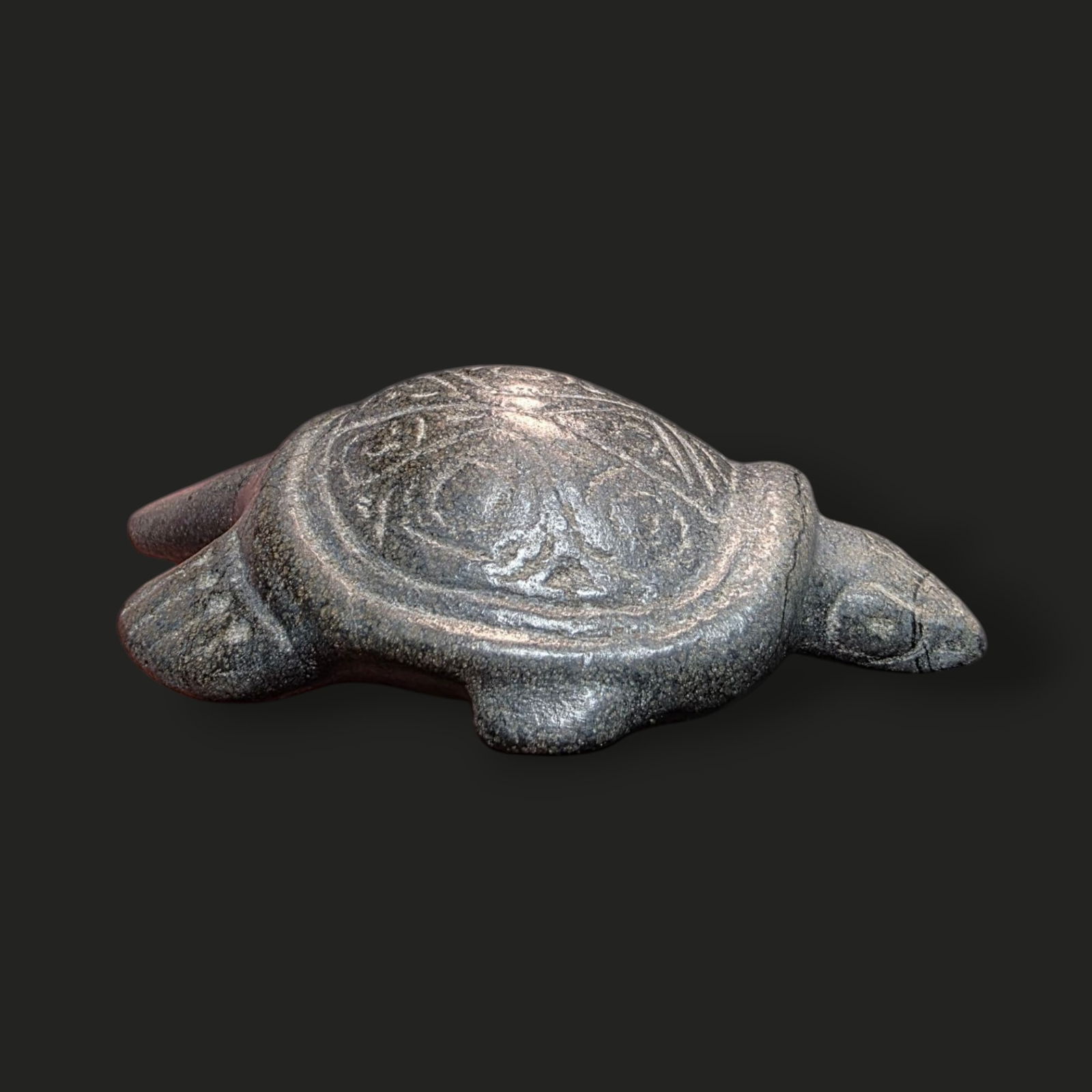 Pre-Columbian Taino stone turtle (1 of 3)