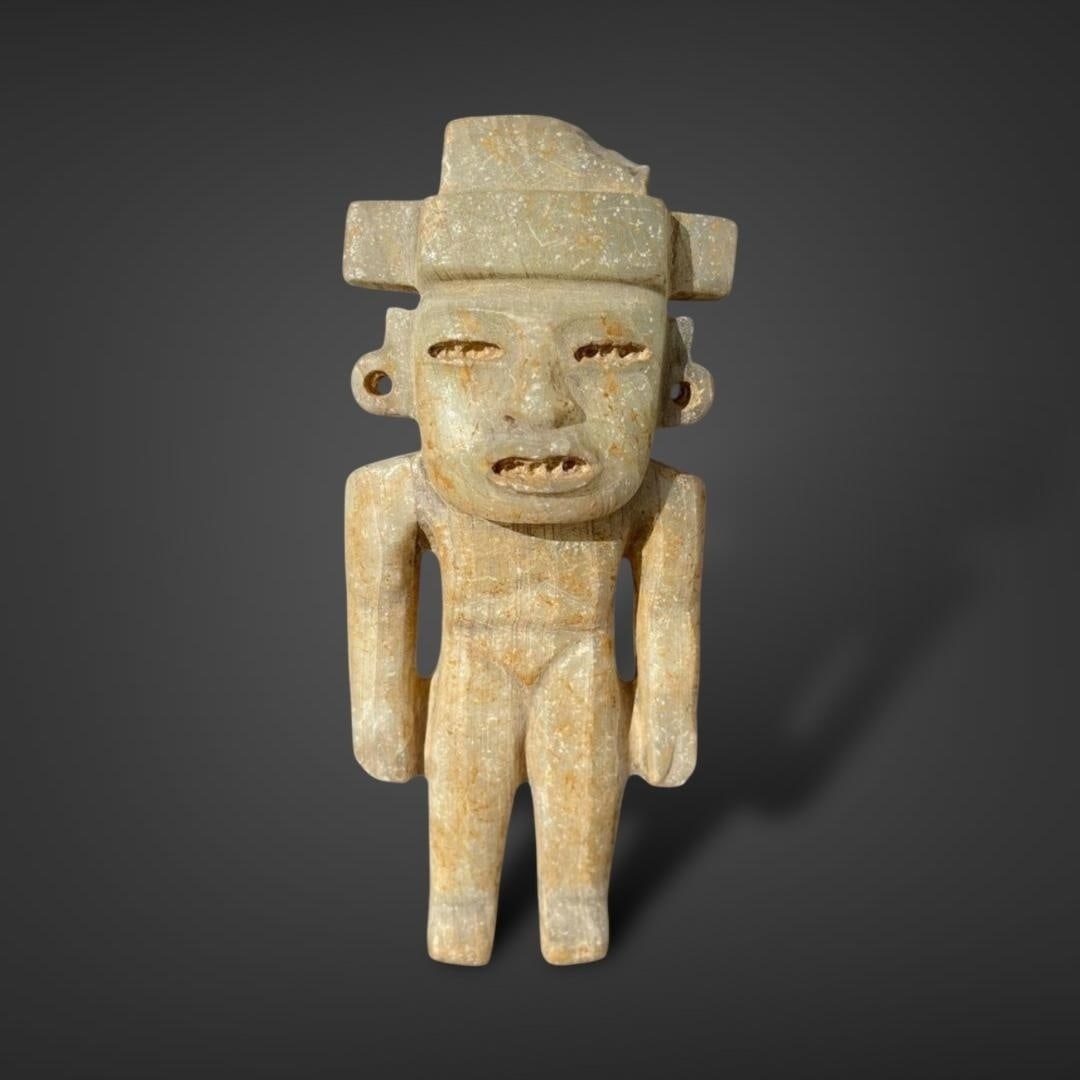 Pre-Columbian Teotihuacan alabaster figure (1 of 3)