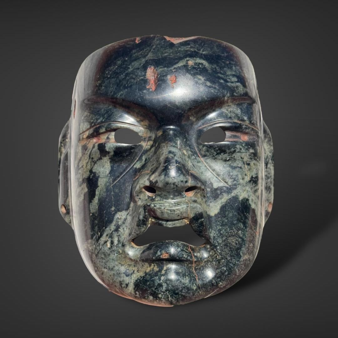 Pre-Columbian Olmec jade mask (1 of 4)