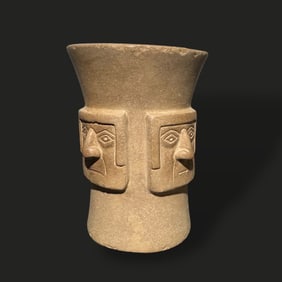Rare Pre-Columbian Huari stone kero