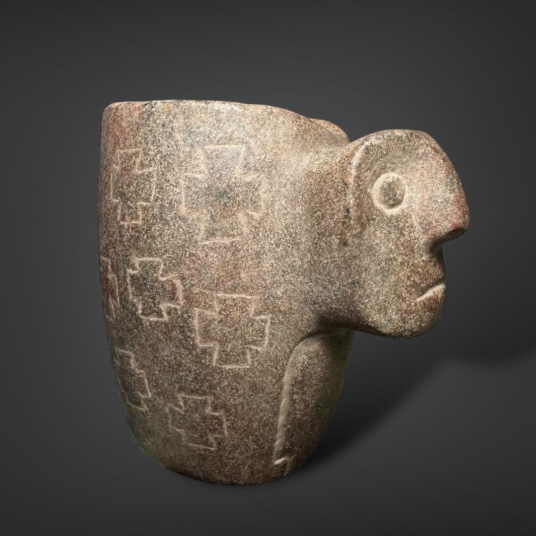 Pre-Columbian Condorhuasi stone kero (1 of 4)