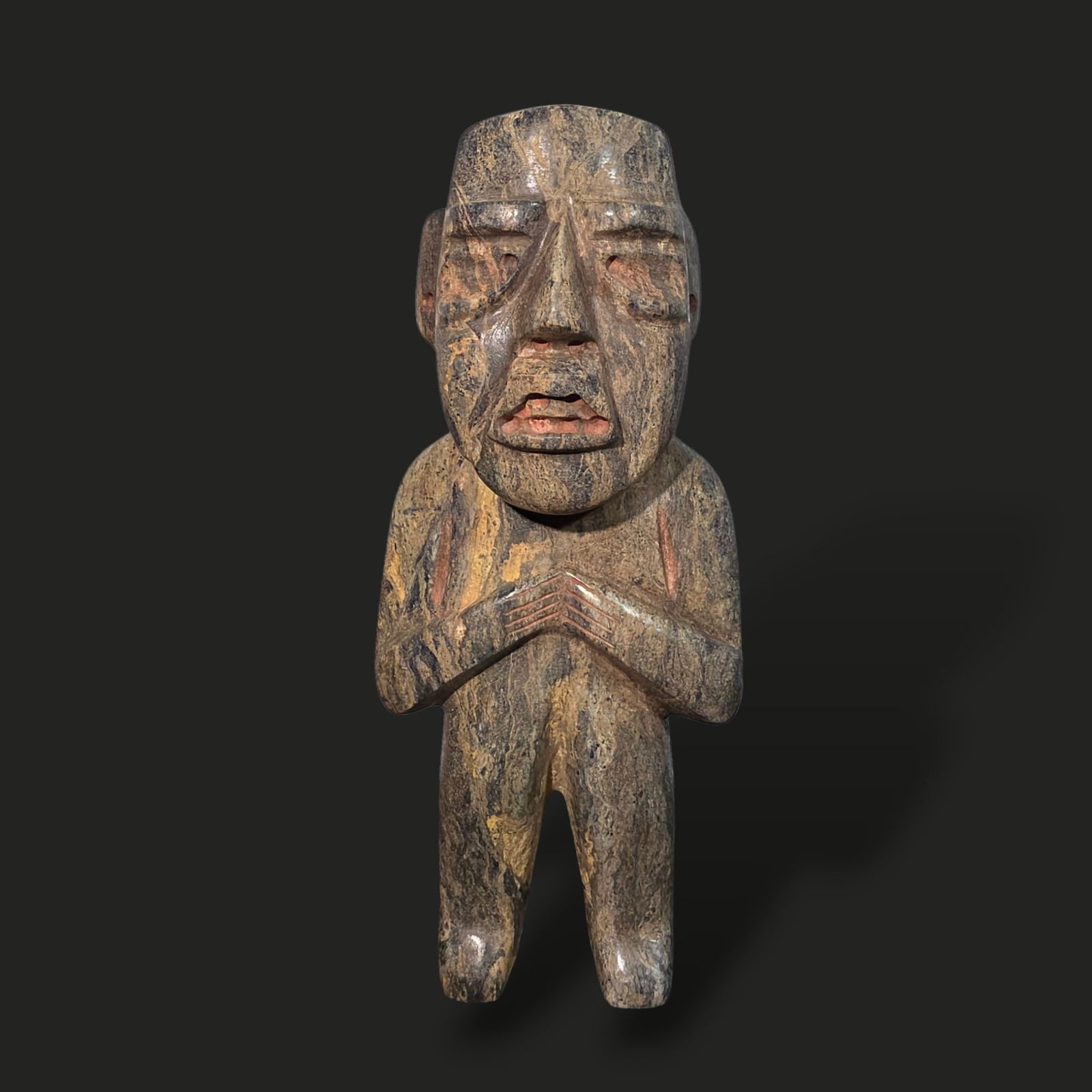 Pre-Columbian Olmec stone figure (1 of 4)