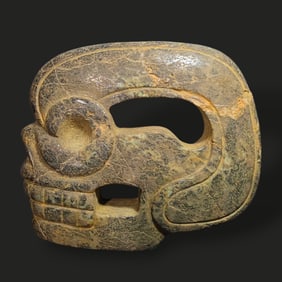 Pre-Columbian Veracruz green stone hacha