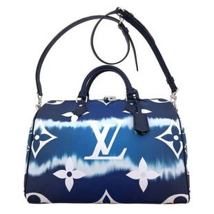 LOUIS VUITTON Chain Shoulder Bag M81166 Loop Denim Monogram Blue Woman Auth  New