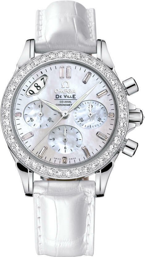 New Women's Omega De Ville 35mm Diamond Dial Luxury Swiss Watch 4679.75.36 (1 of 1)