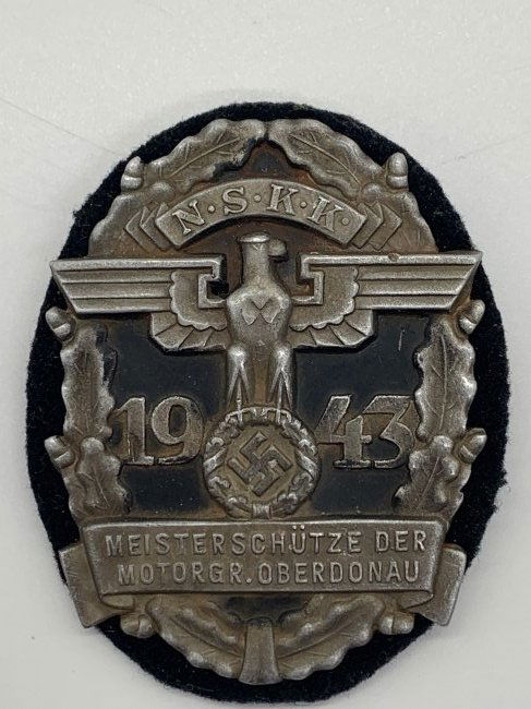 WW2 1943 German Steinhaur & Luck NSKK Meisterschutze / Marksman Badge RZM 63 Marked (1 of 3)