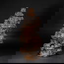 Qing Dynasty Qi Nan agarwood root carving arhat