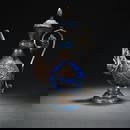 Bo Xian floor of Qing Dynasty silver dragon pattern enamel holding pot