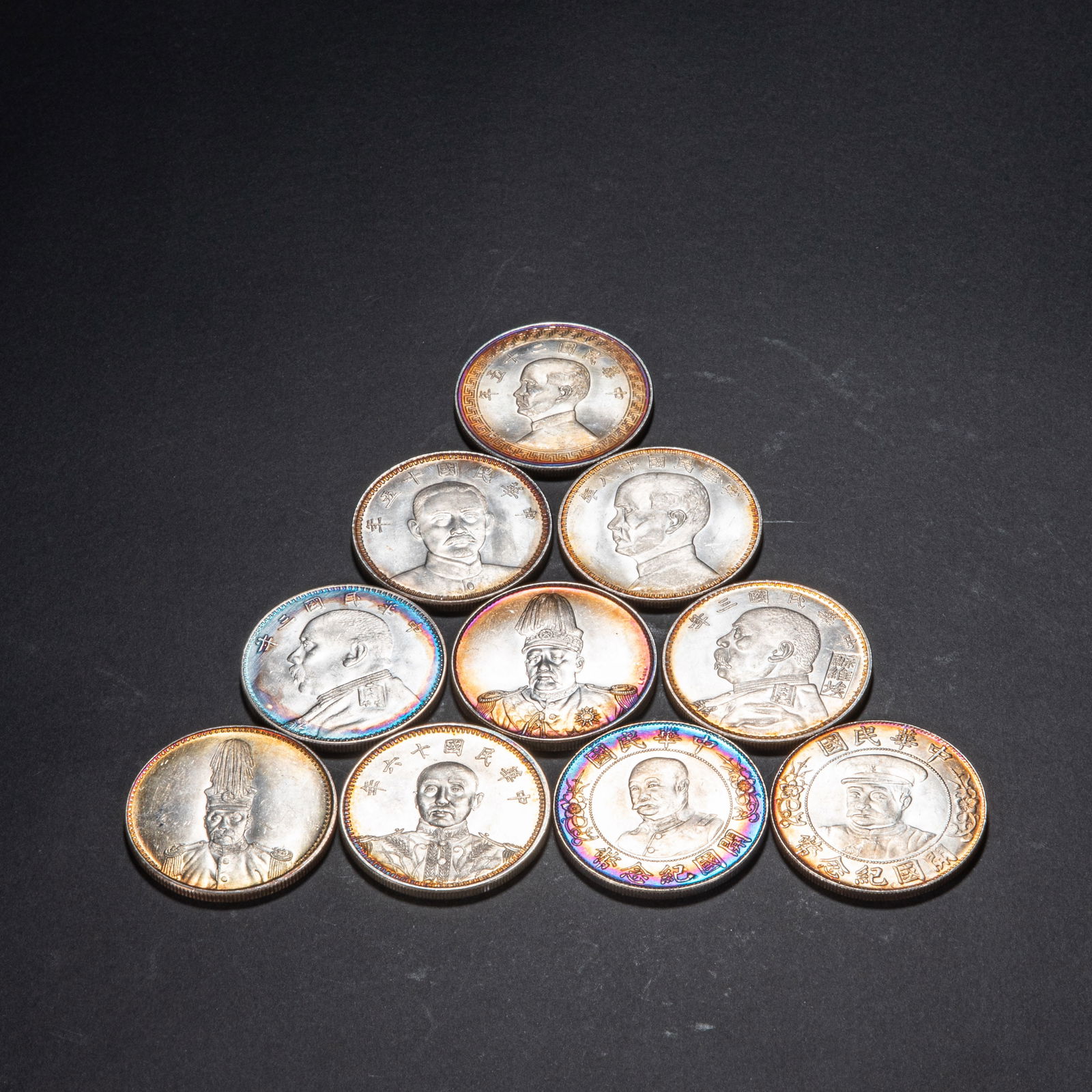 One set of ancient silver coins (1 of 8)