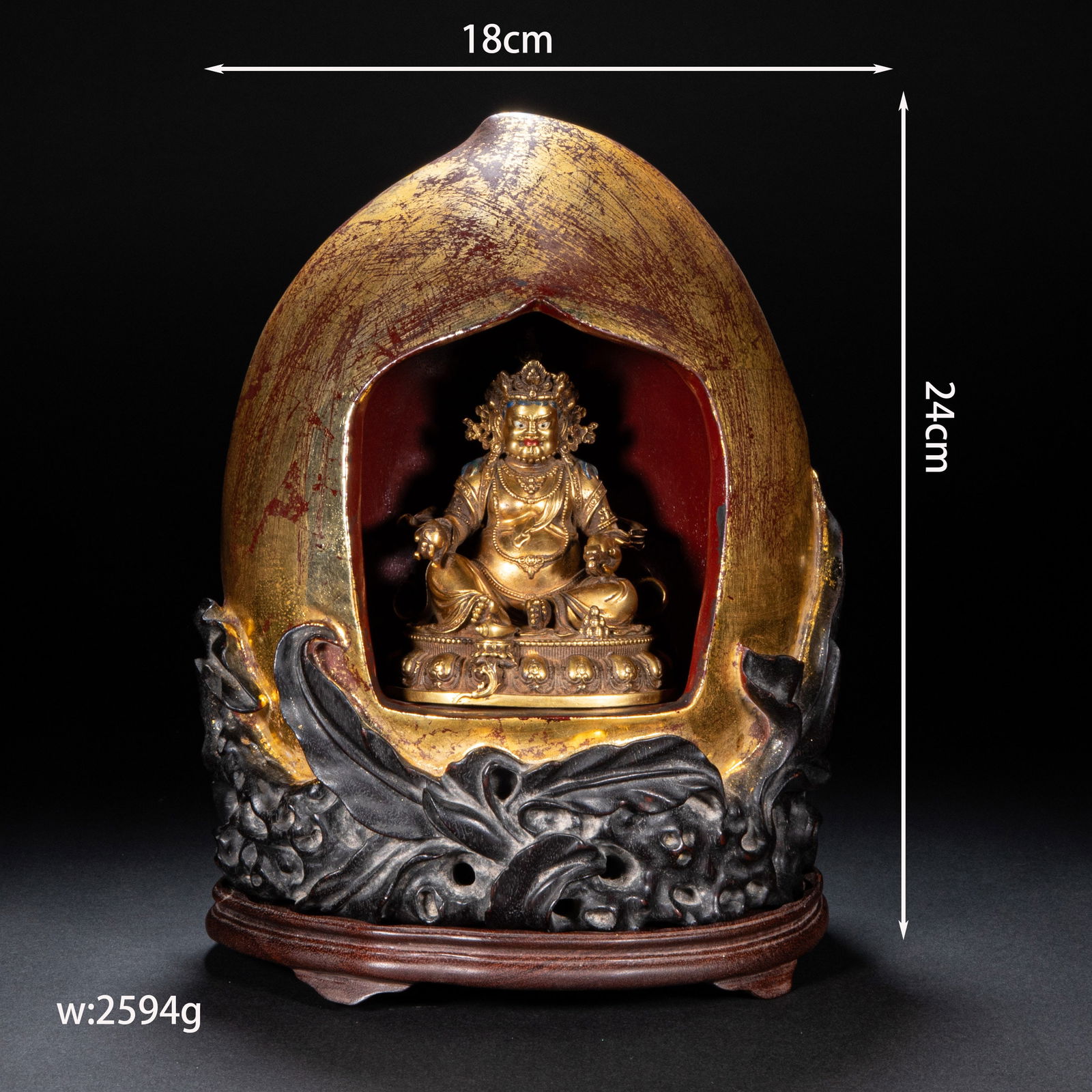 Bronze gilt Buddha of Qing Dynasty (1 of 15)