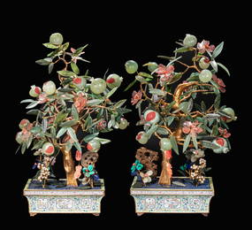 Cloisonne bonsai in Qing Dynasty