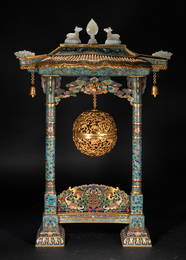 Cloisonne smoker in Qing Dynasty