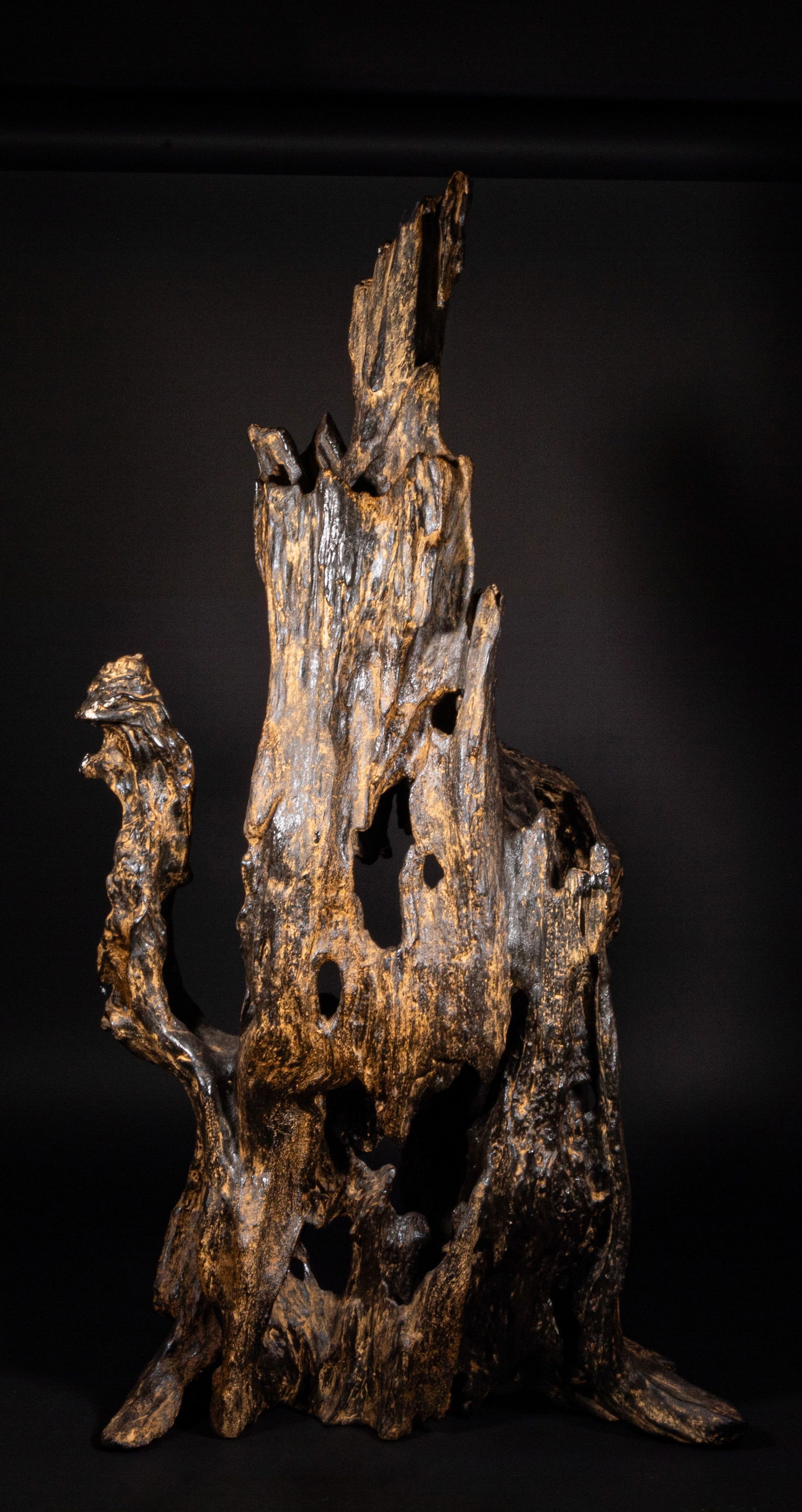 19th-century agarwood ornaments: Height?98cm, width:50cm