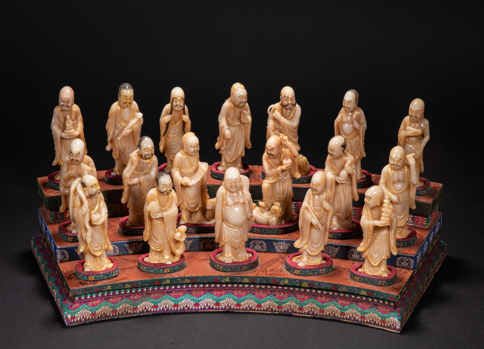 The Eighteen Arhats of Shoushan Stone from the 18th century (1 of 6)