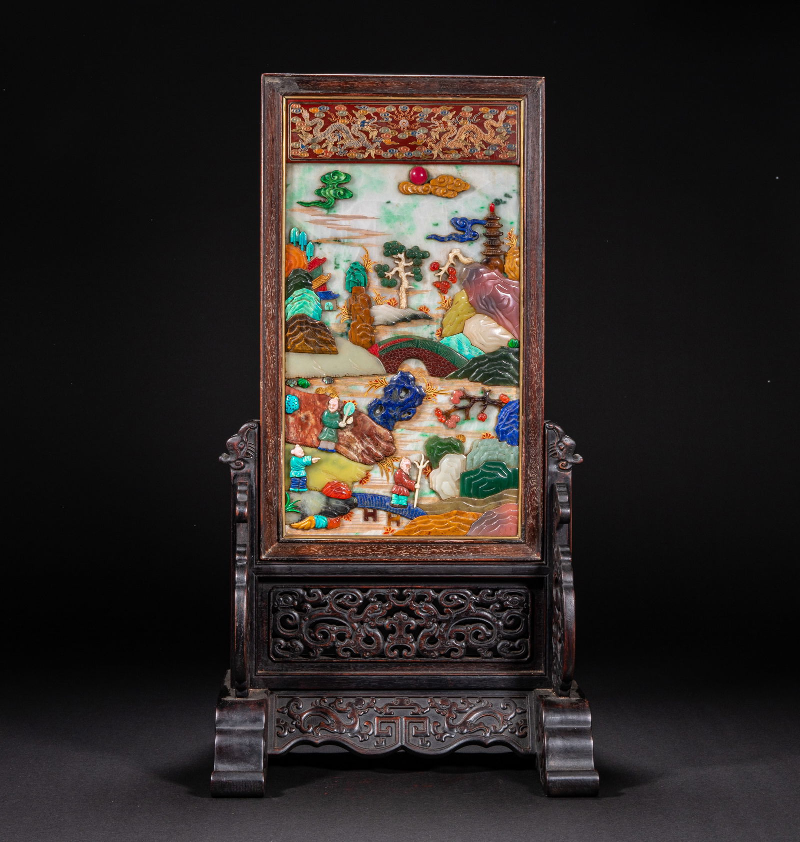 18th-century multi-treasure screen insertion (1 of 11)