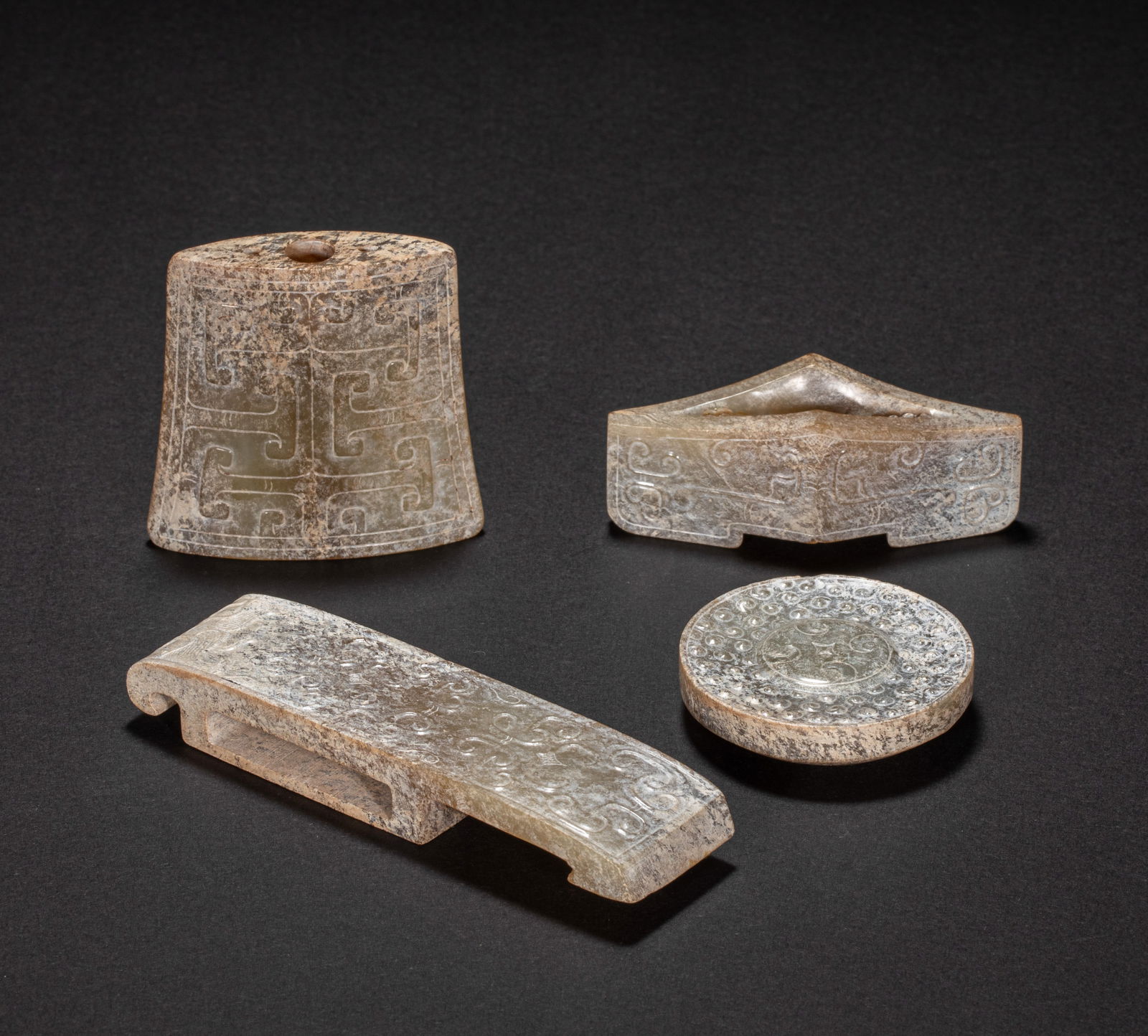A set of 6th-century Hetian jade sword ornaments (1 of 11)