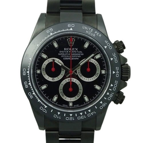 Rolex Cosmograph Daytona 116520 DLC Coating Custom Automatic Winding Men's Watch (1 of 7)