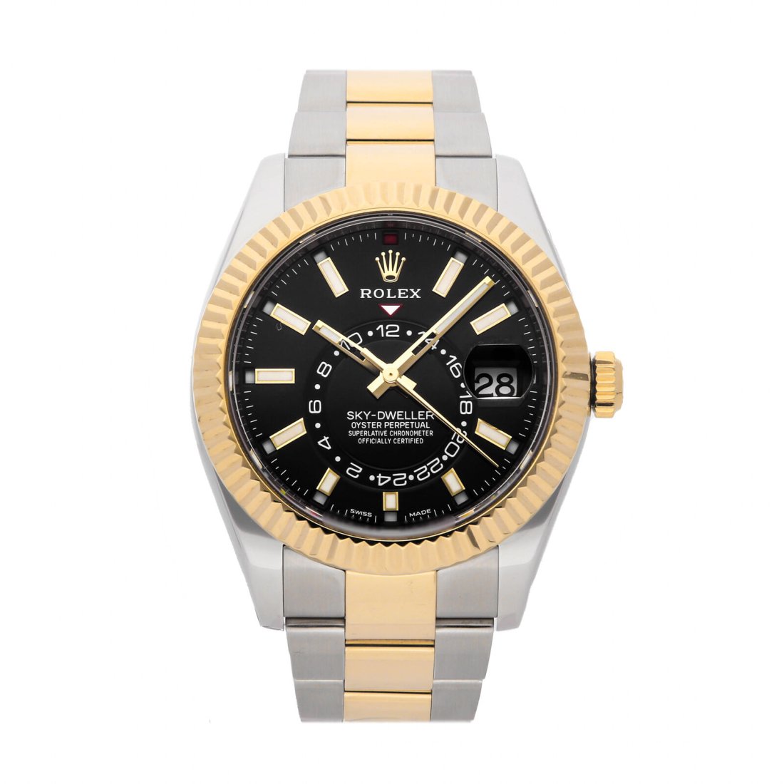 Rolex Sky-Dweller Automatic 42mm Steel Yellow Gold Mens Bracelet Watch 326933 (1 of 4)