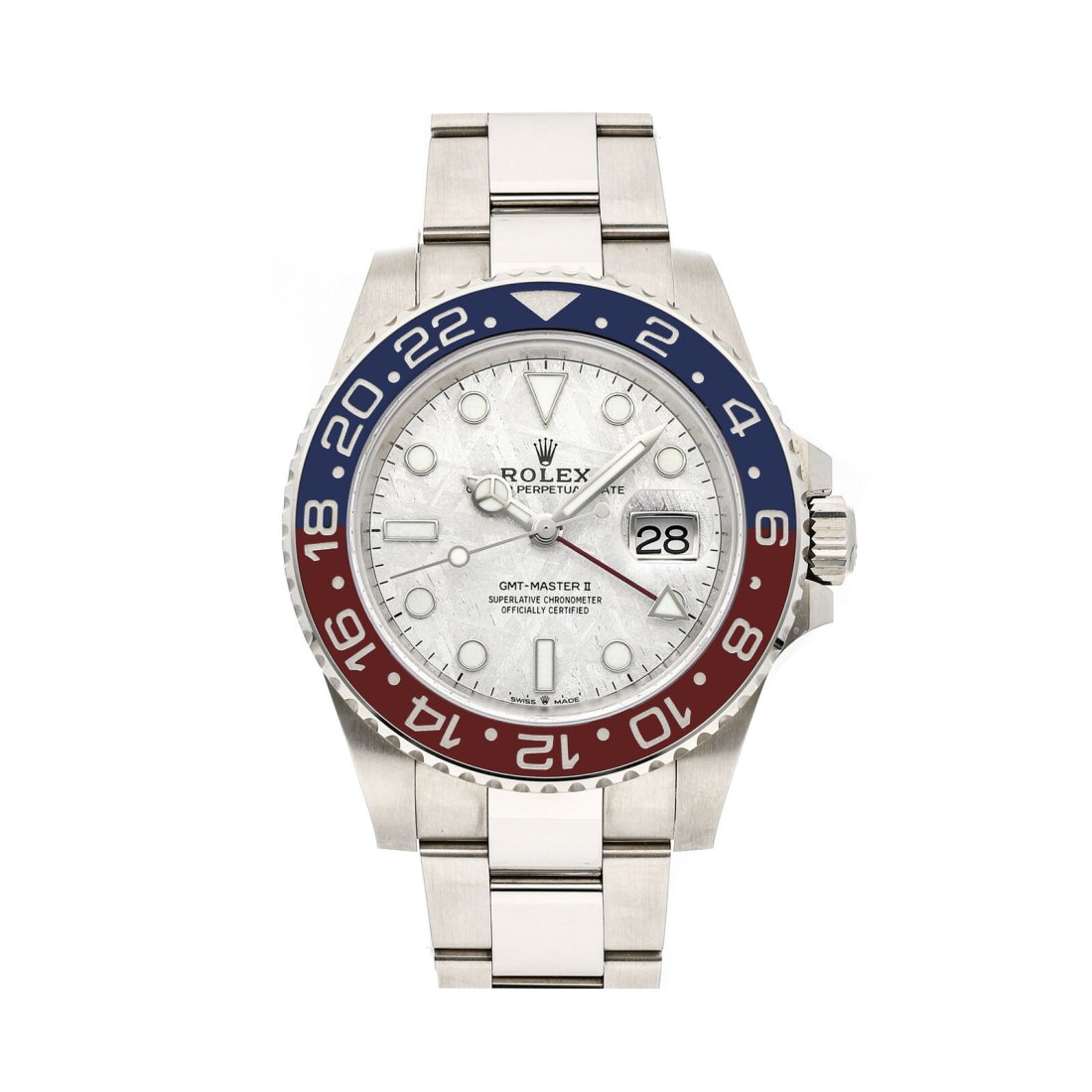 Rolex GMT-Master II Pepsi Auto 40mm White Gold Mens Bracelet Watch 126719BLRO (1 of 4)