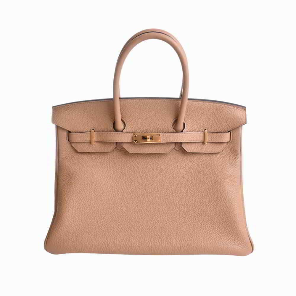 HERMES Birkin 35 Taurillon Clemence Brown/Chai Unused Item Women's Handbag (1 of 8)